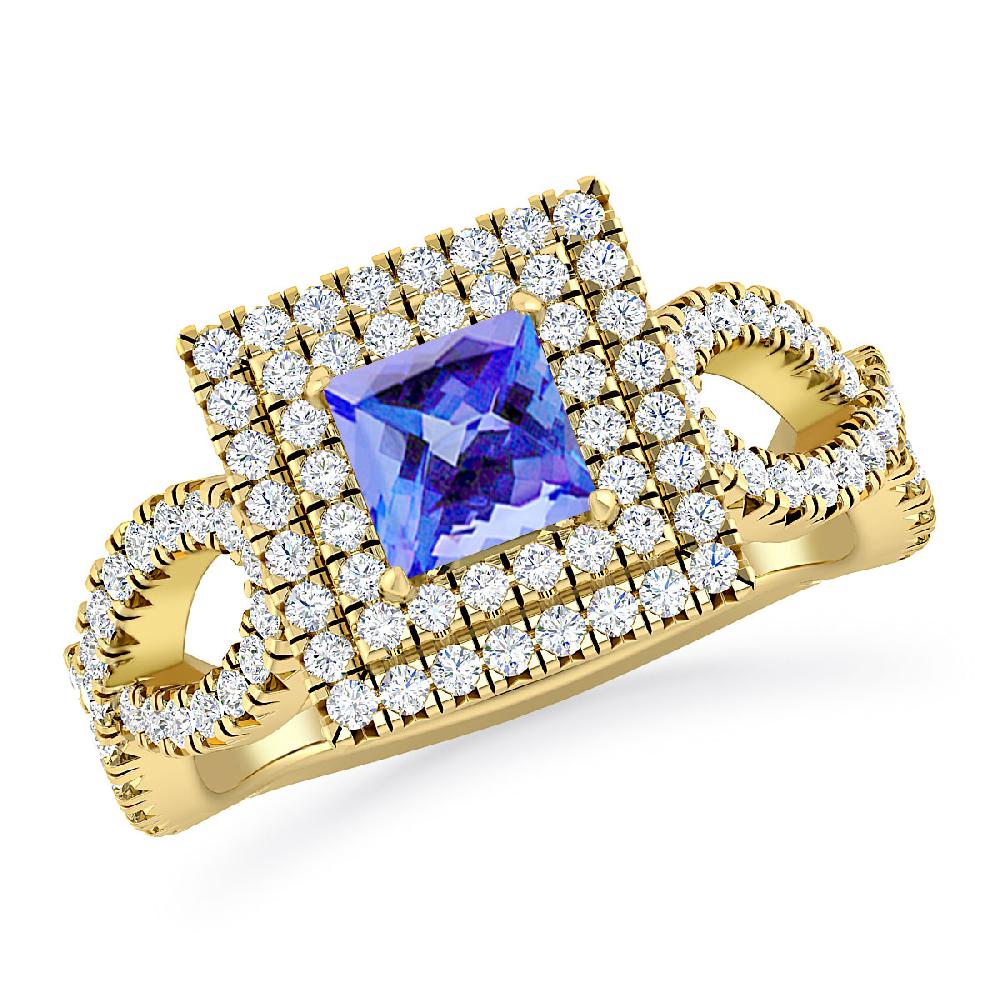 Yellow Gold - Tanzanite