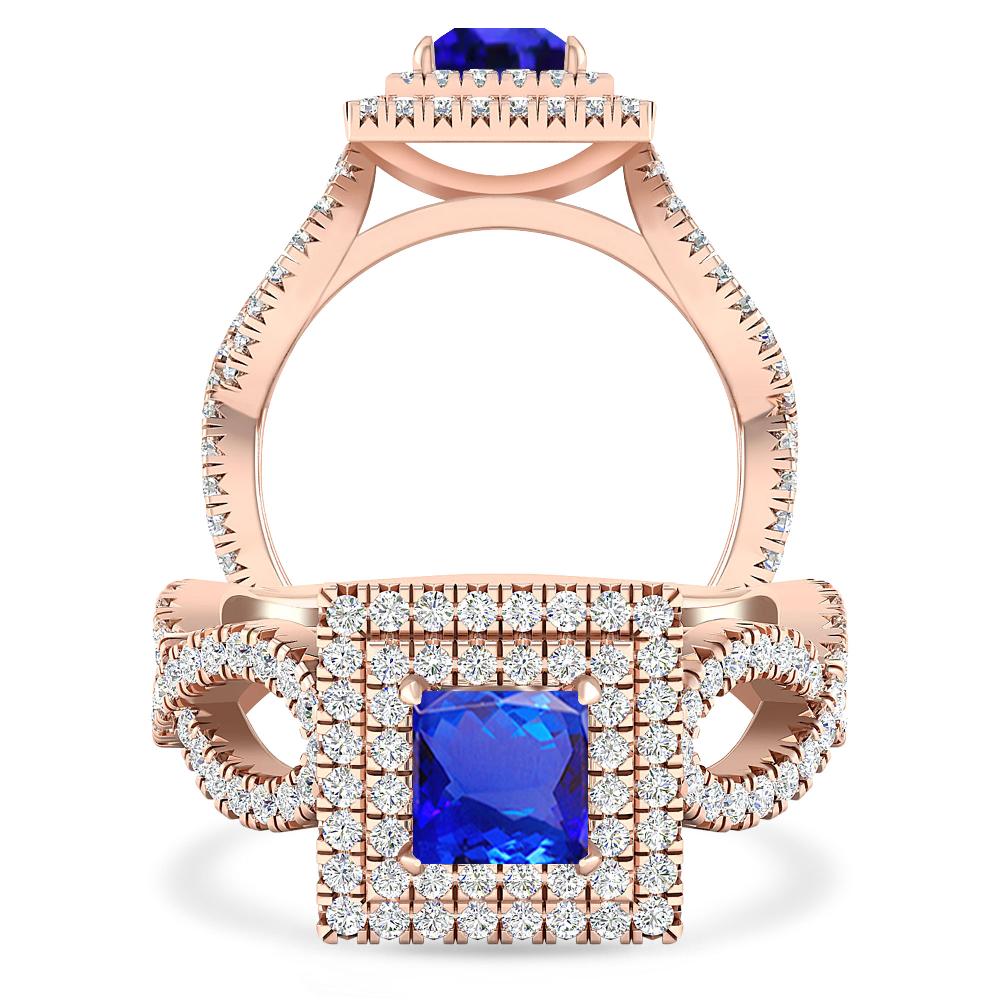 Rose Gold - Tanzanite