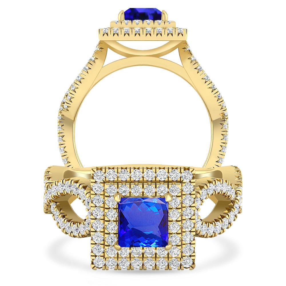 Yellow Gold - Tanzanite