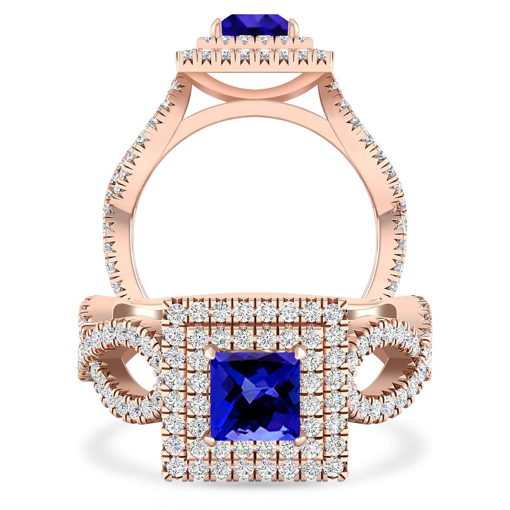 Rose Gold - Tanzanite