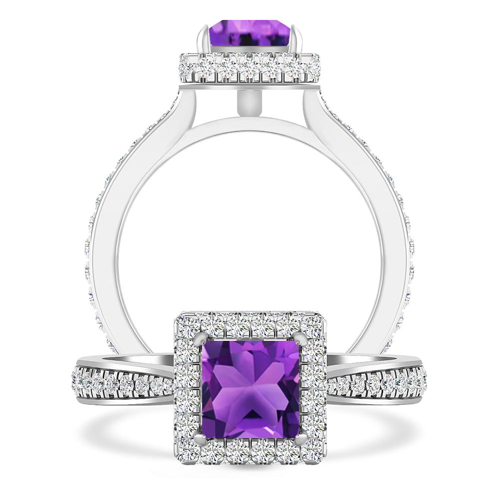 White Gold - Amethyst