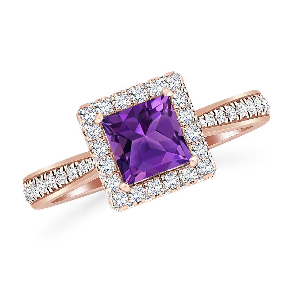 Rose Gold - Amethyst