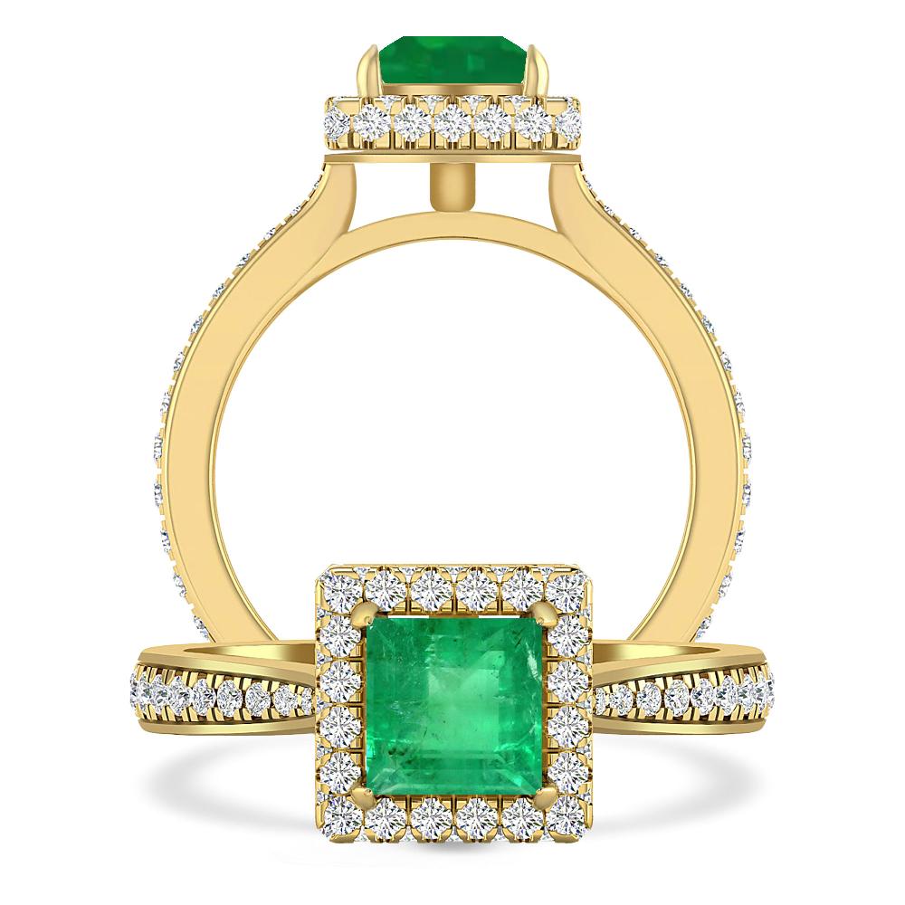 Yellow Gold - Emerald