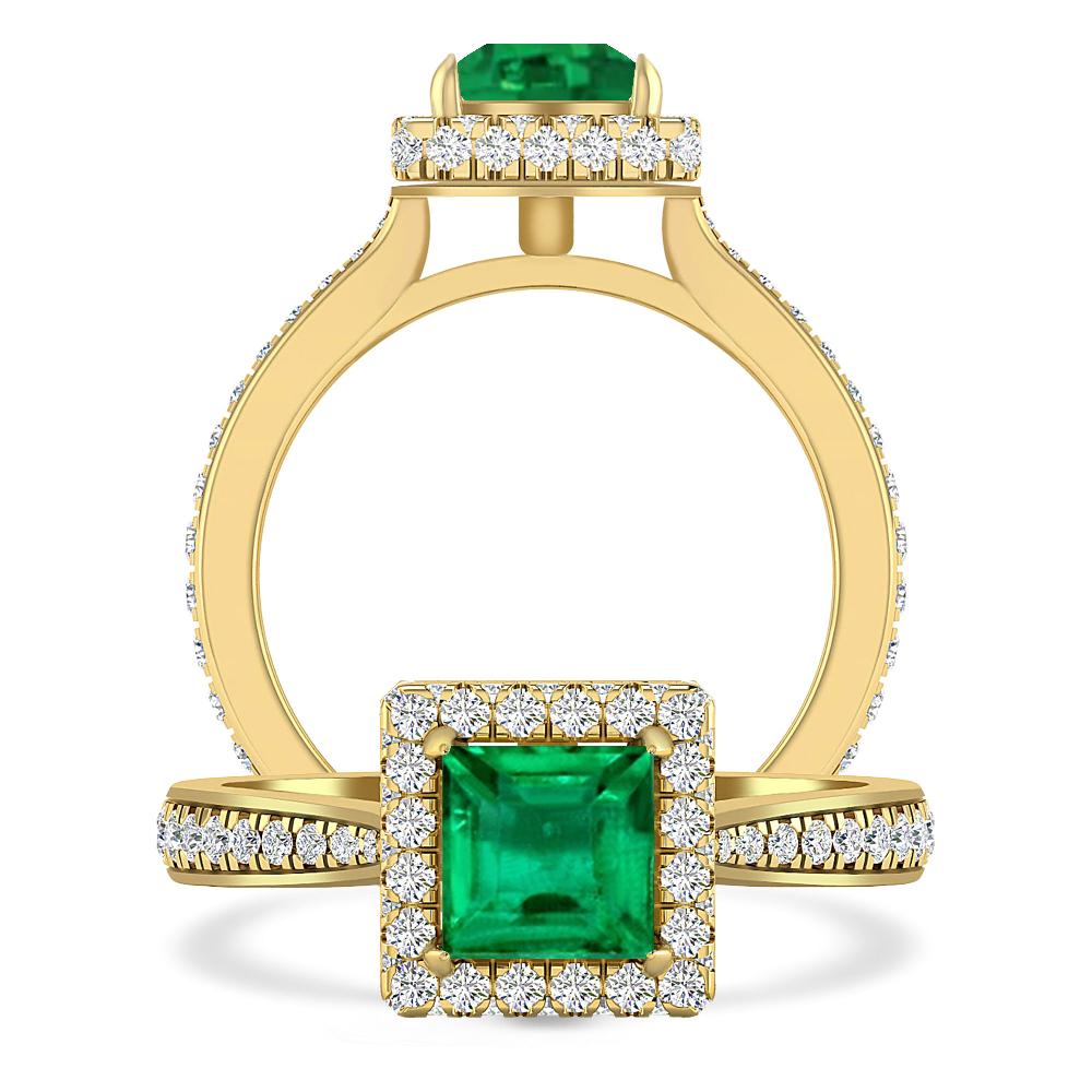 Yellow Gold - Emerald