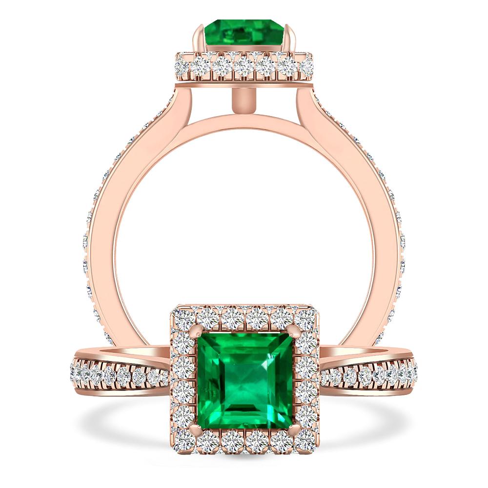 Rose Gold - Emerald