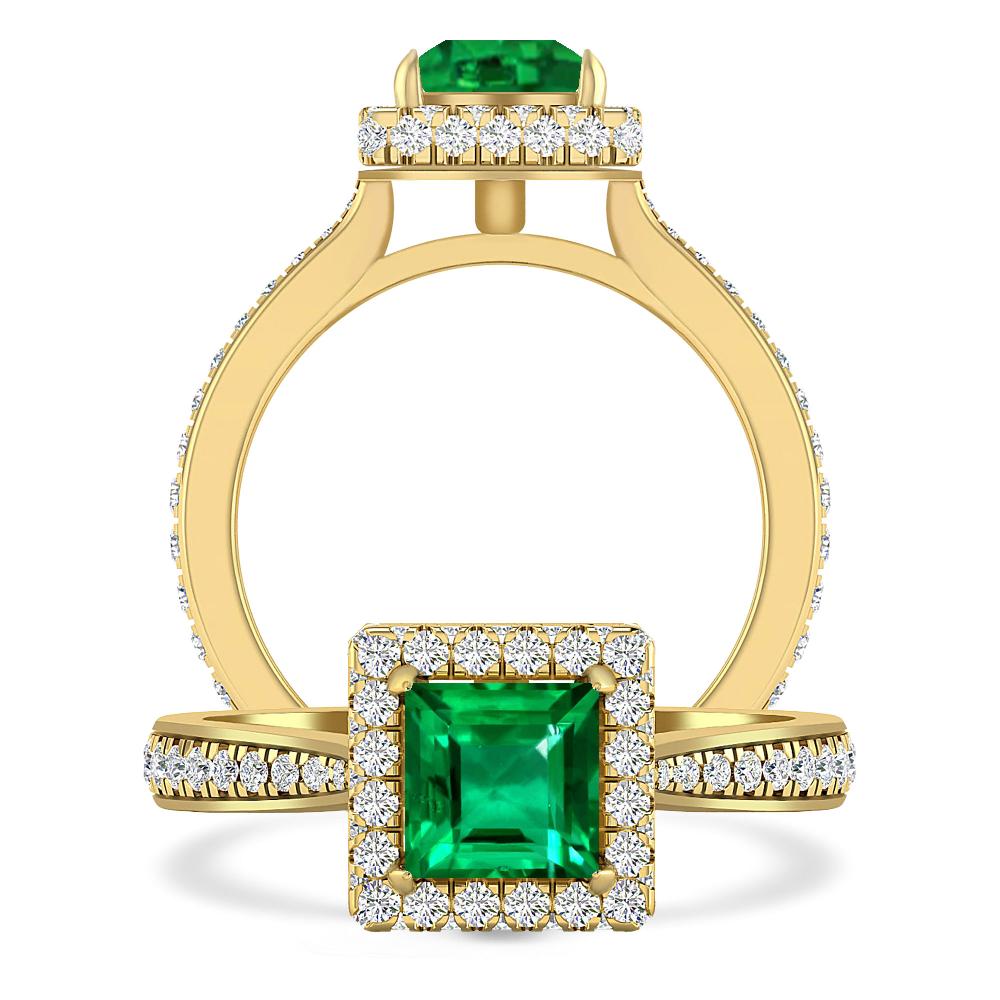 Yellow Gold - Emerald