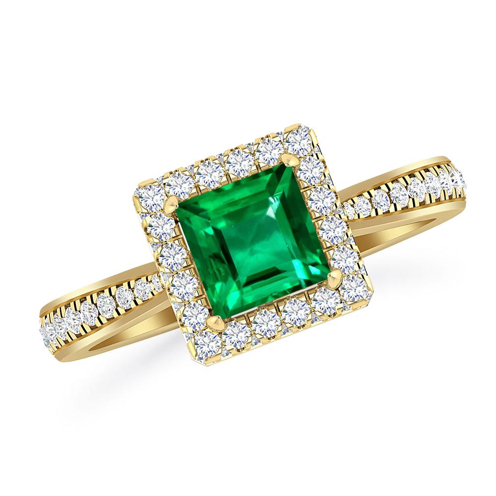 Yellow Gold - Emerald