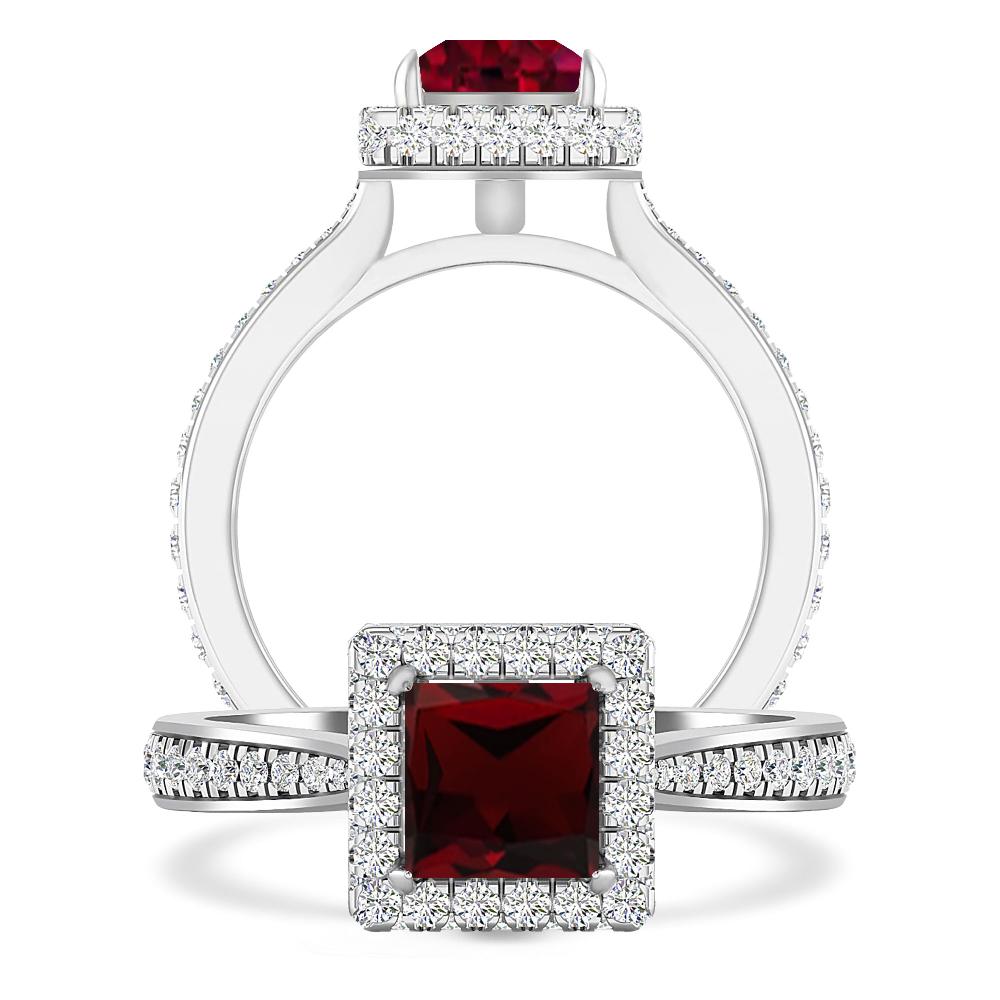 White Gold - Garnet