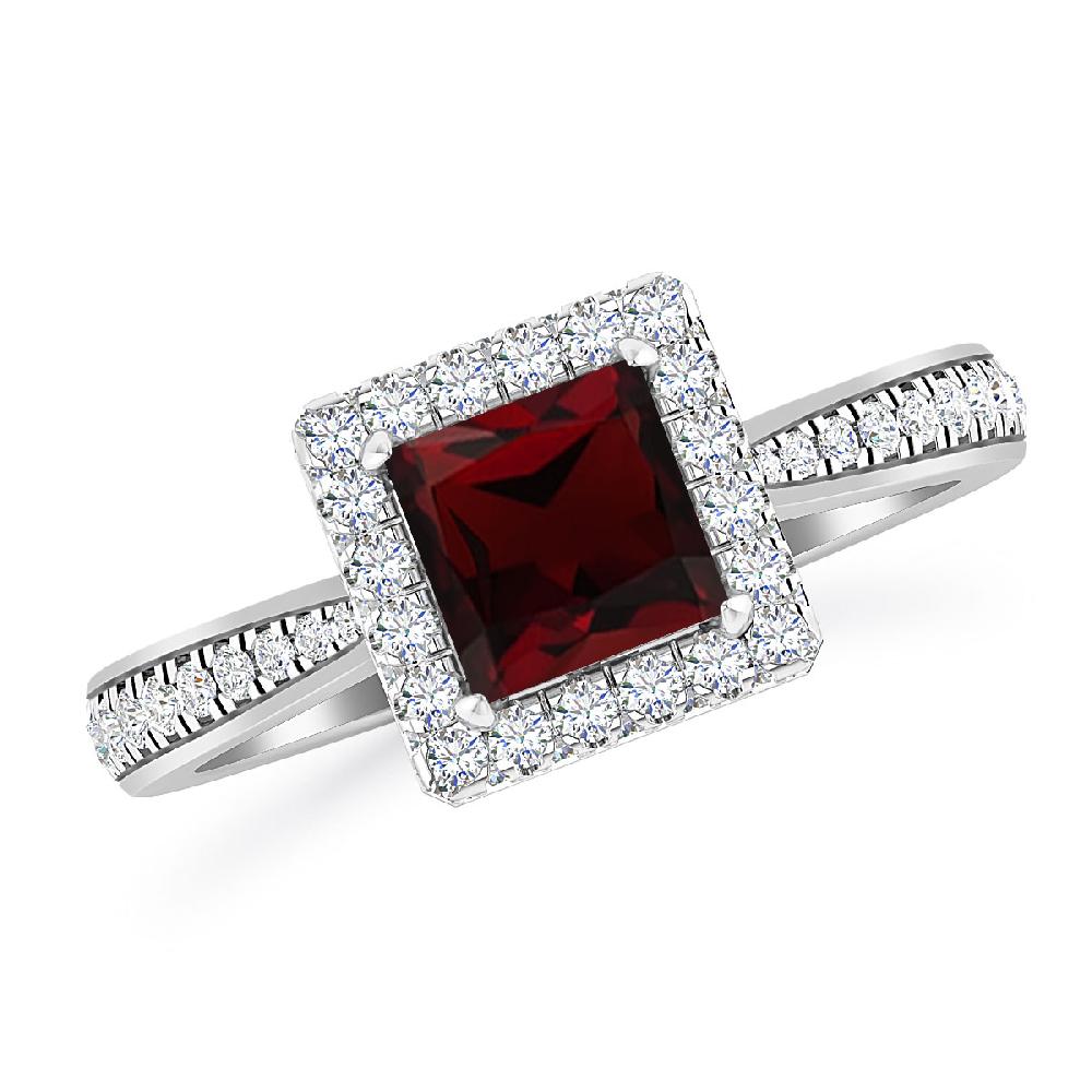 White Gold - Garnet