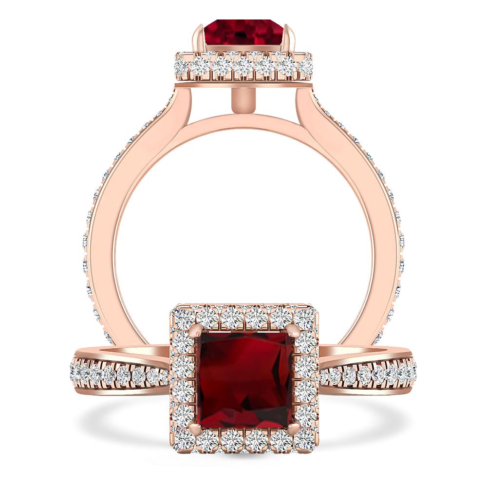 Rose Gold - Garnet