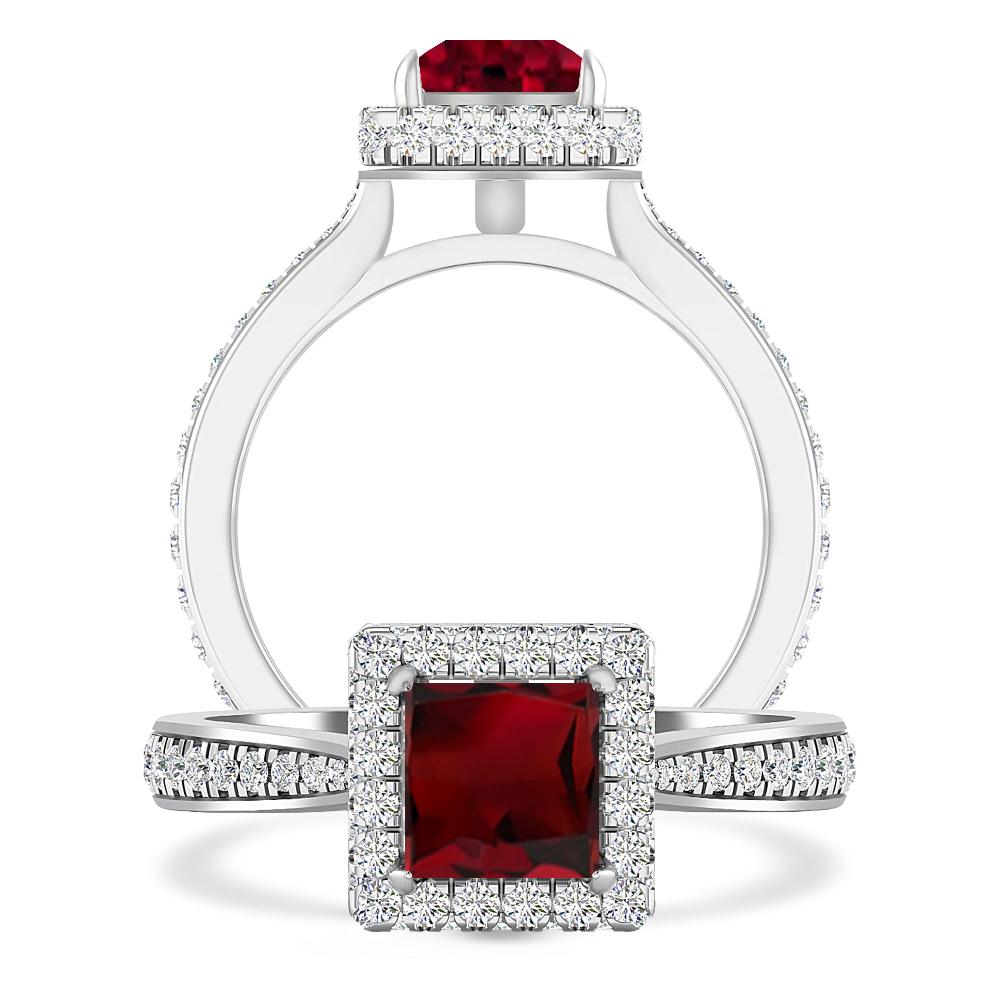 White Gold - Garnet