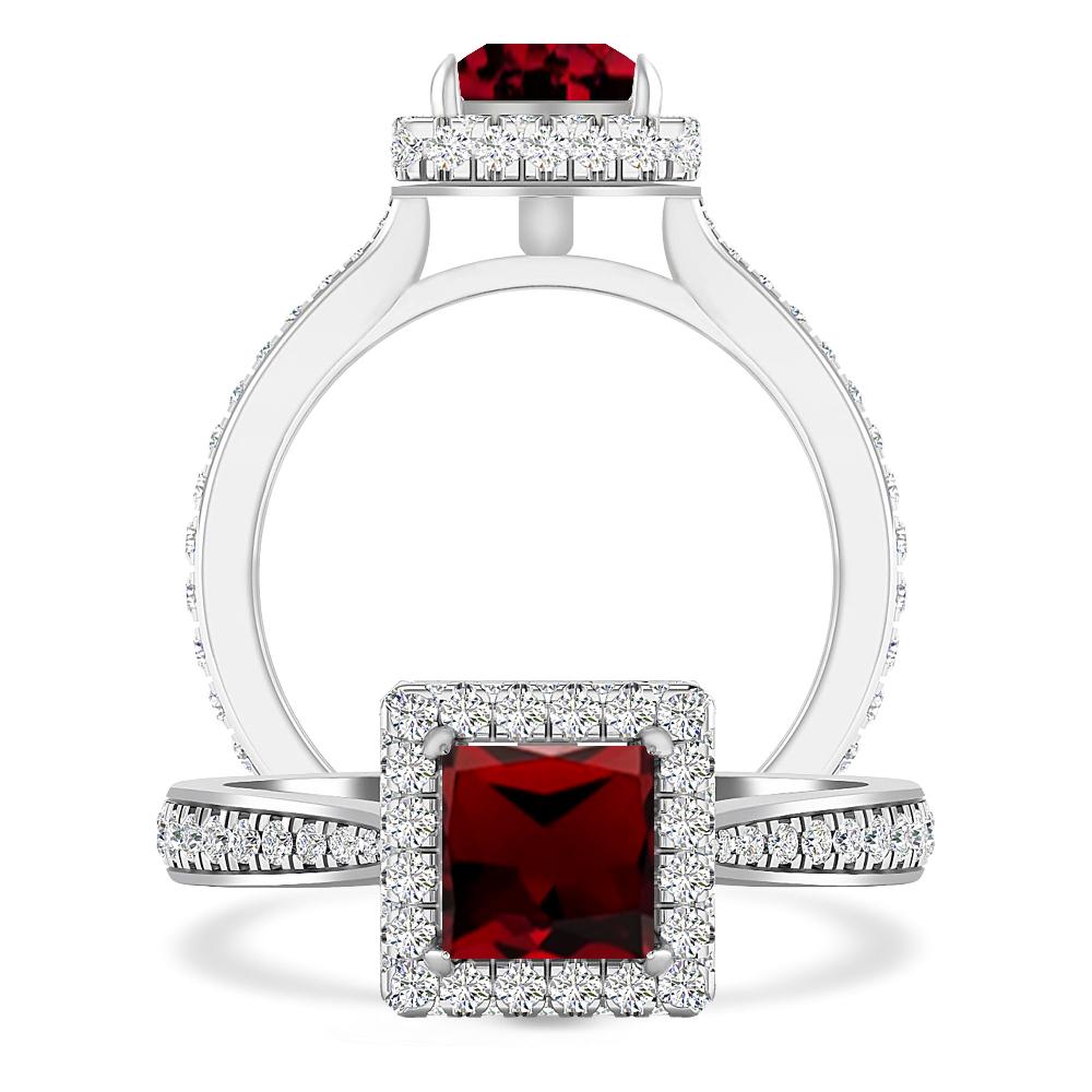 White Gold - Garnet
