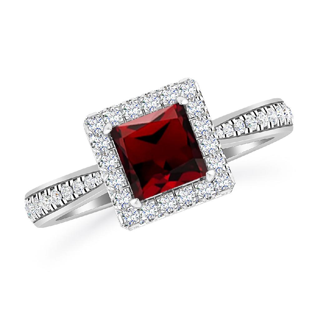 White Gold - Garnet