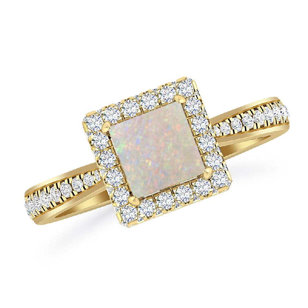 Yellow Gold - Opal