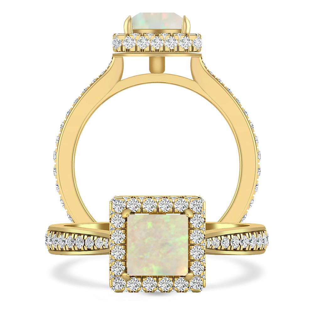 Yellow Gold - Opal