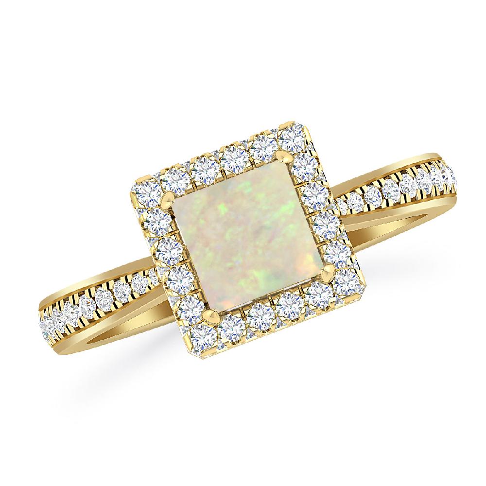 Yellow Gold - Opal