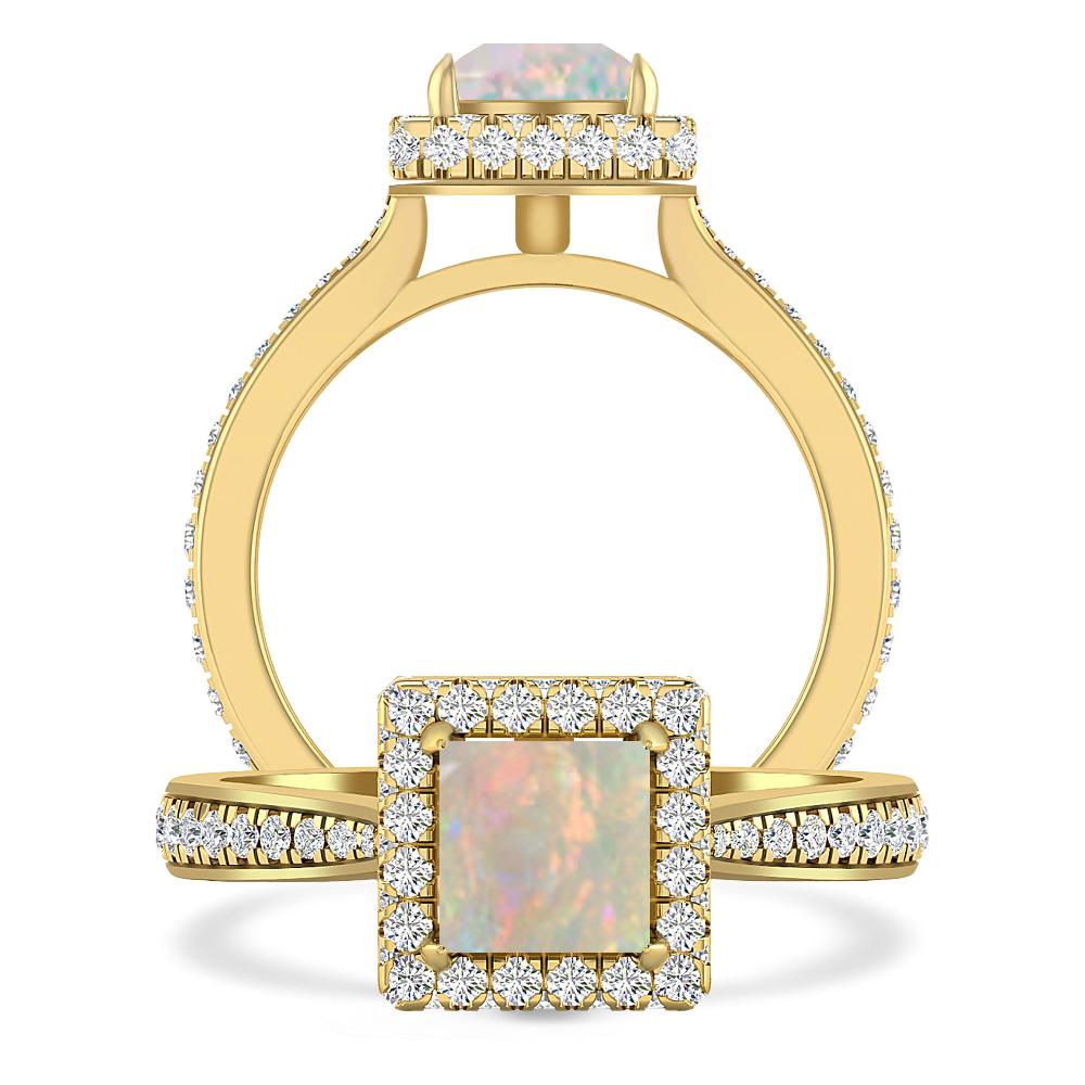 Yellow Gold - Opal