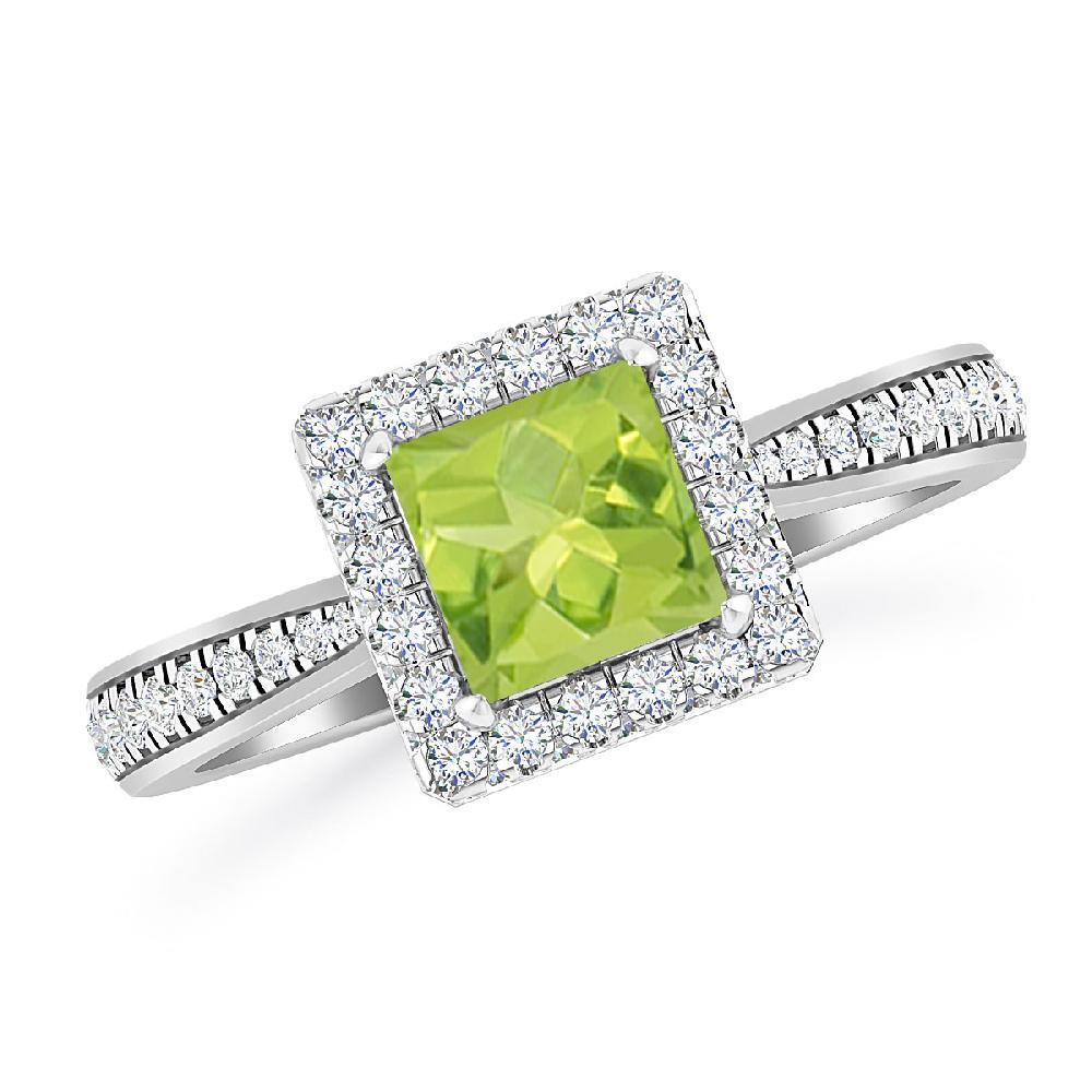 White Gold - Peridot