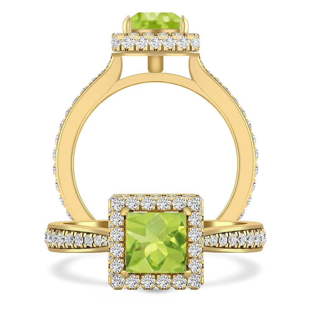 Yellow Gold - Peridot