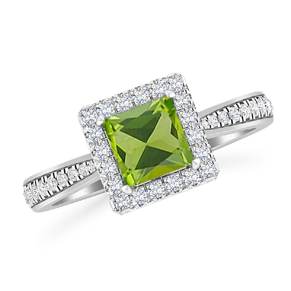 White Gold - Peridot