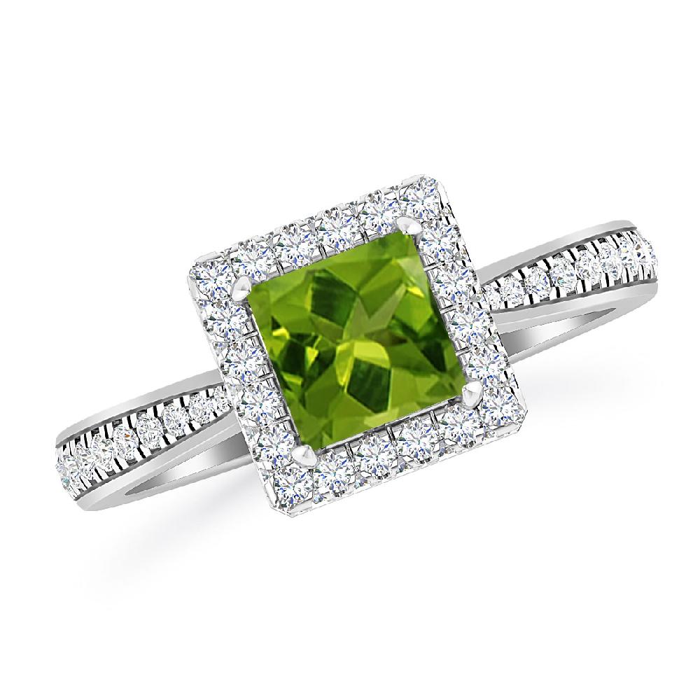 White Gold - Peridot