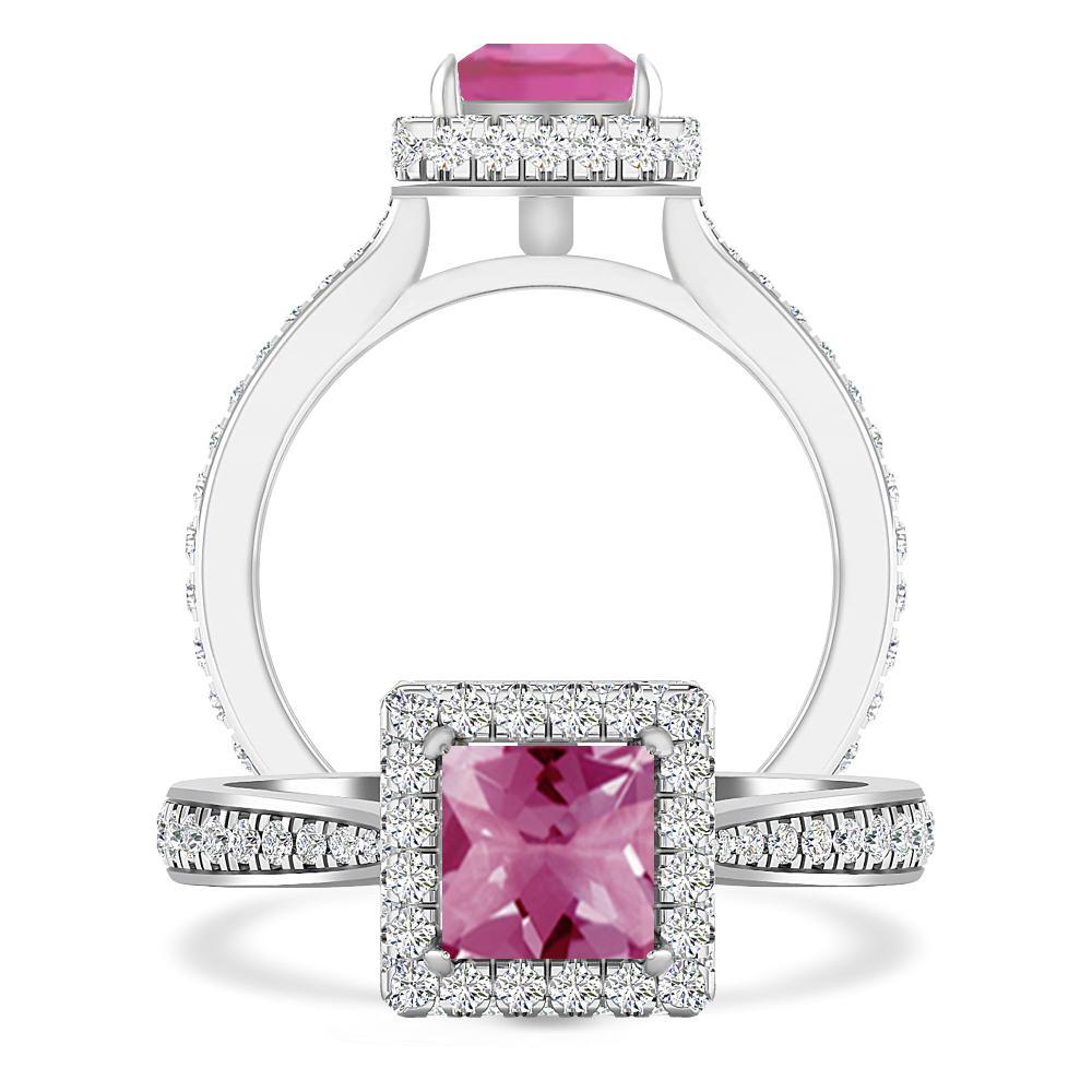 White Gold - Pink Tourmaline