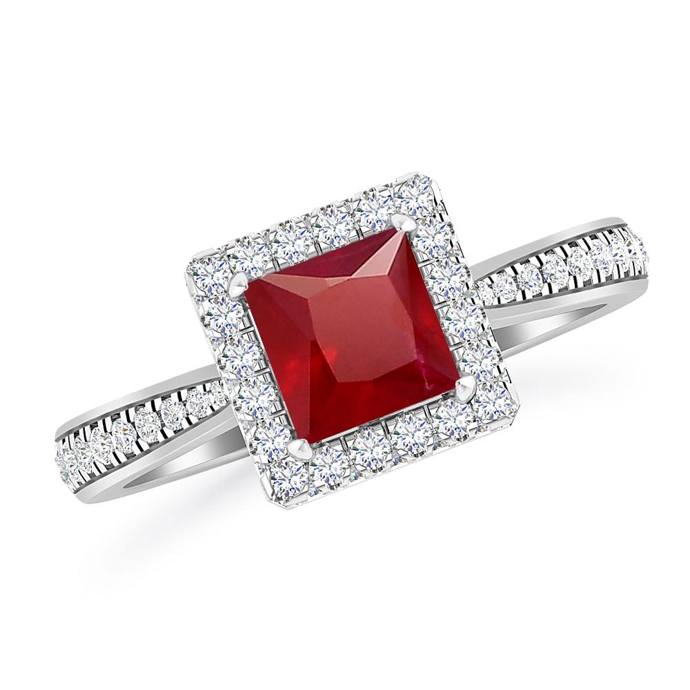 White Gold - Ruby