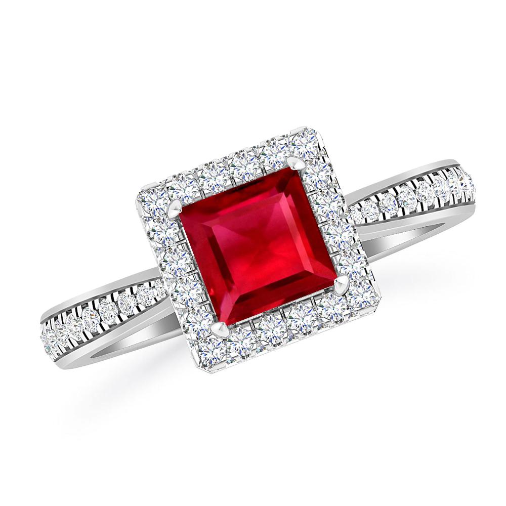 White Gold - Ruby