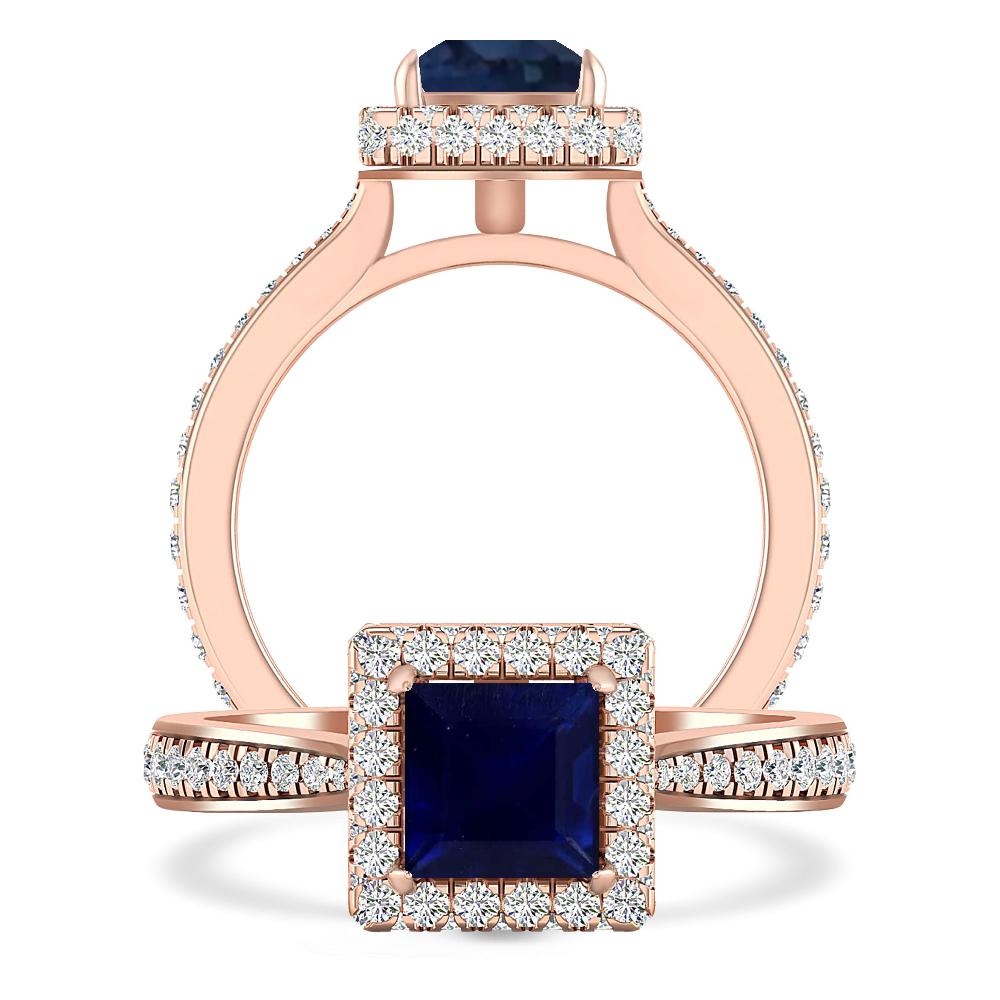 Rose Gold - Sapphire