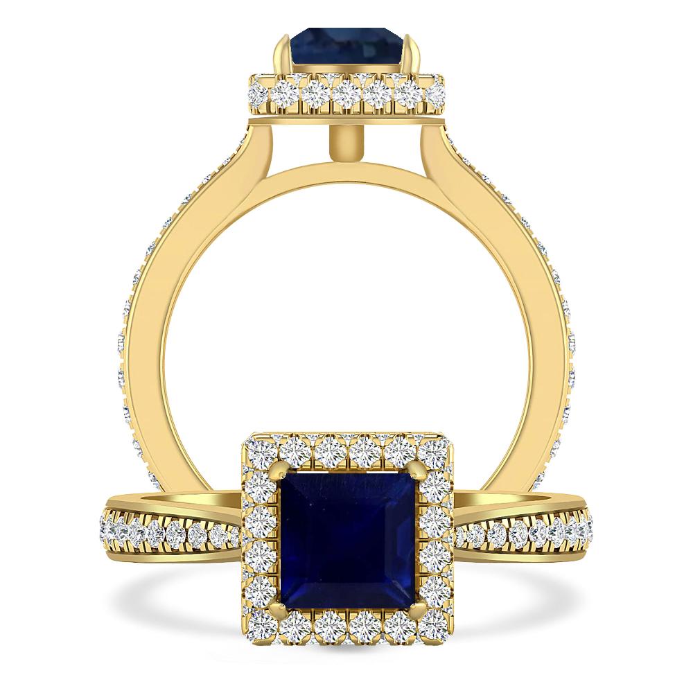 Yellow Gold - Sapphire