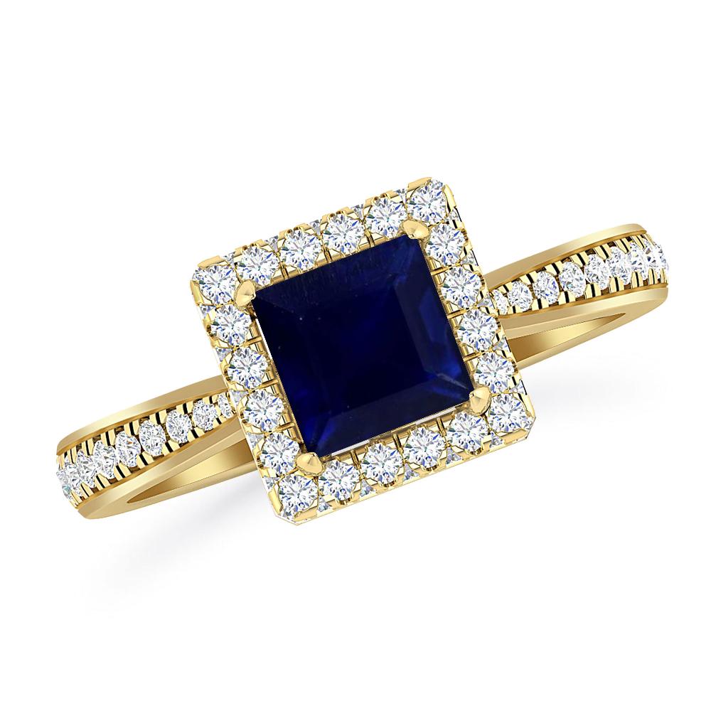 Yellow Gold - Sapphire