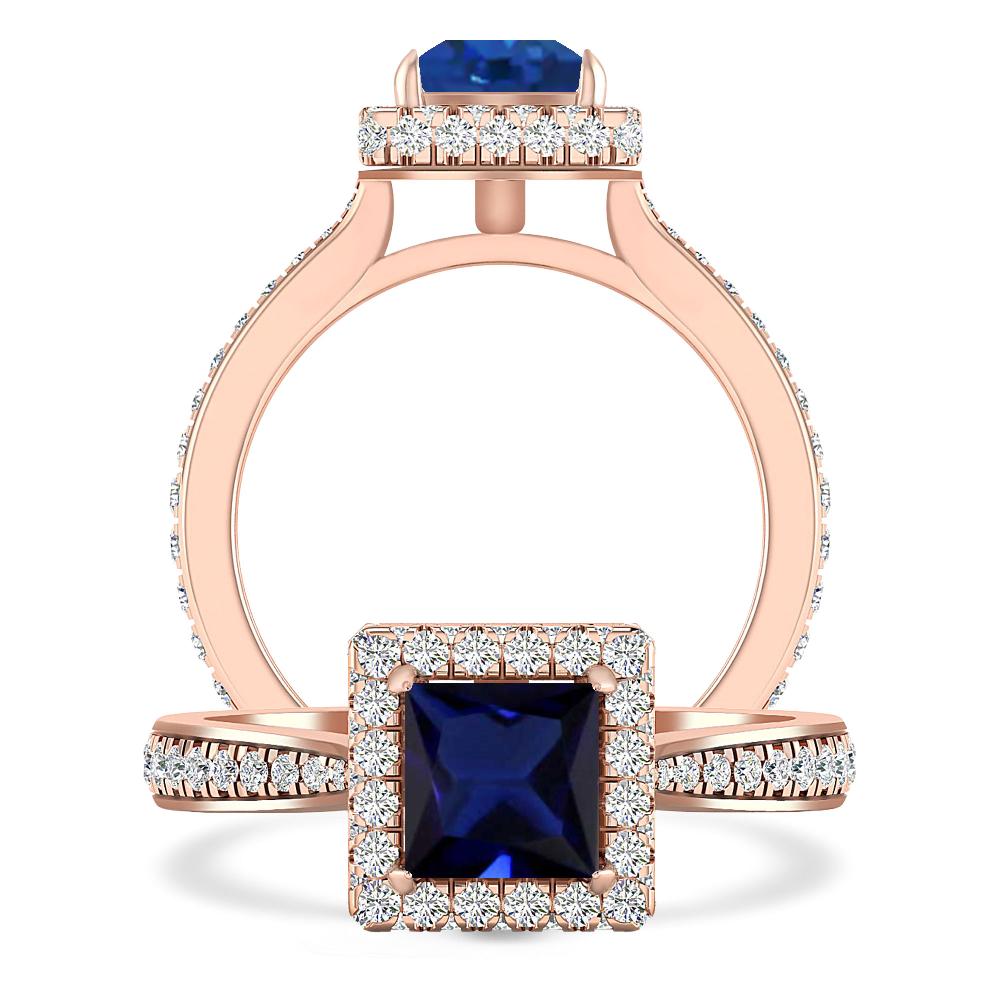 Rose Gold - Sapphire