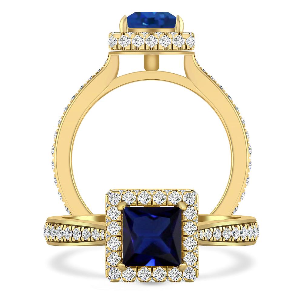 Yellow Gold - Sapphire