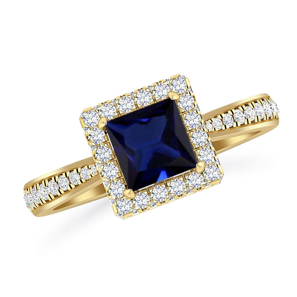 Yellow Gold - Sapphire