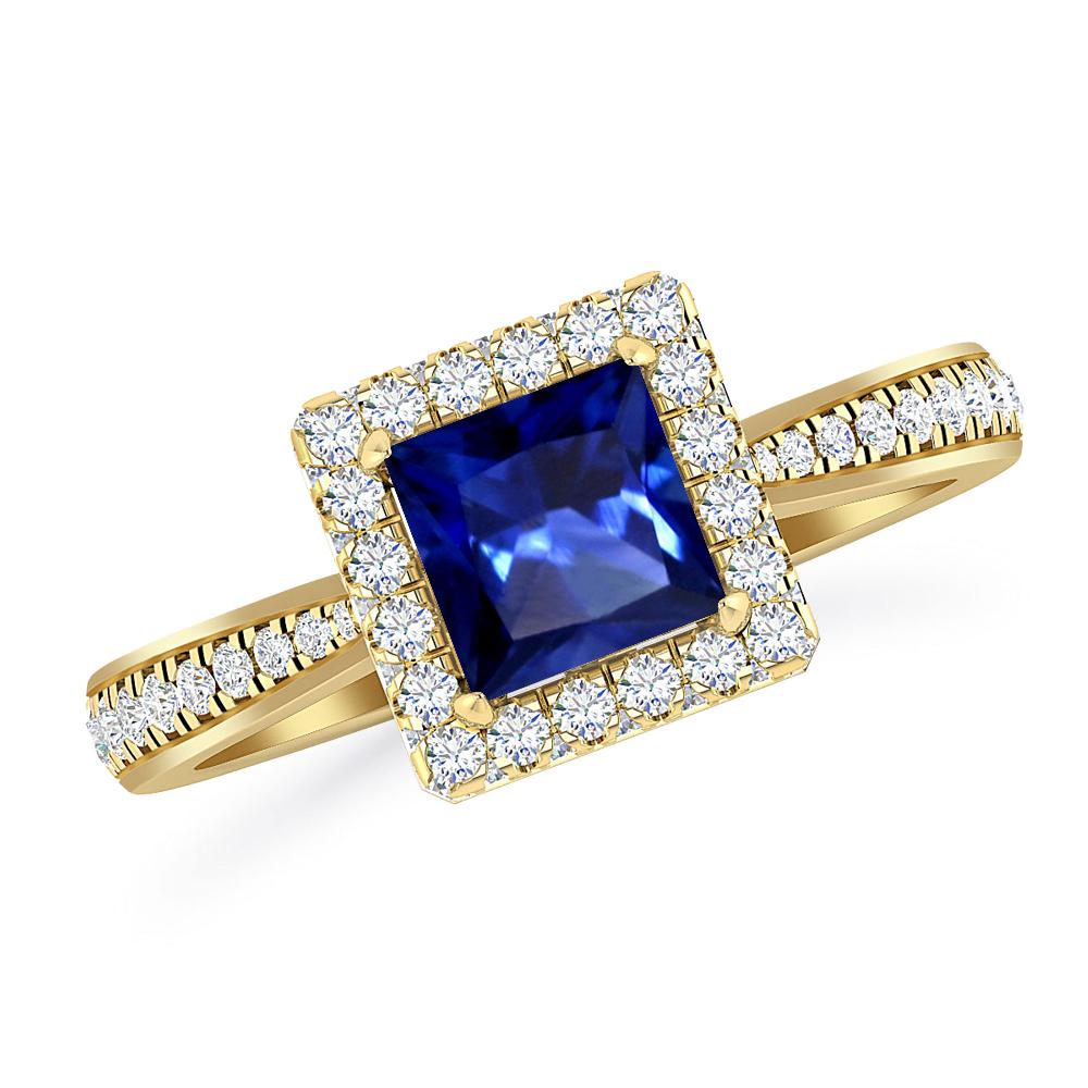 Yellow Gold - Sapphire