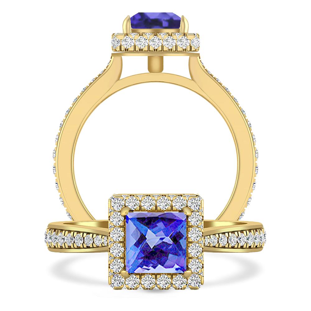 Yellow Gold - Tanzanite