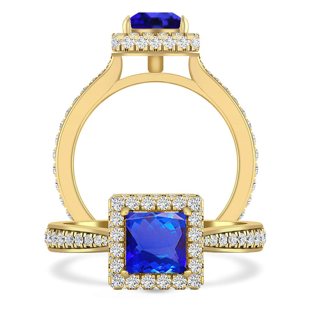 Yellow Gold - Tanzanite