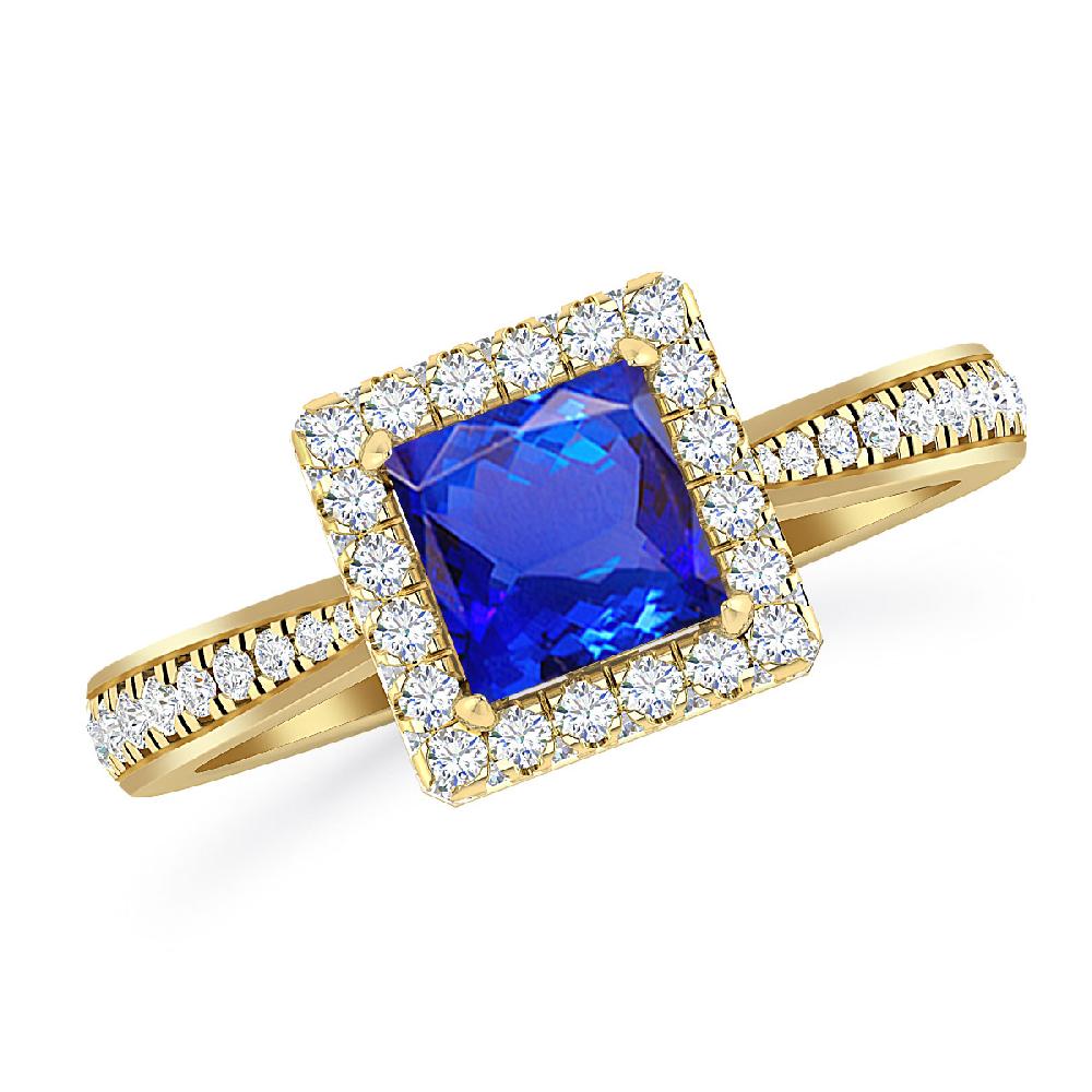 Yellow Gold - Tanzanite