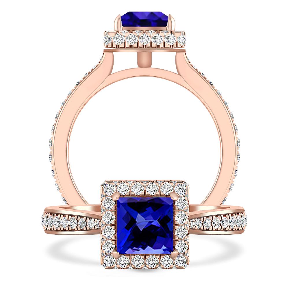 Rose Gold - Tanzanite