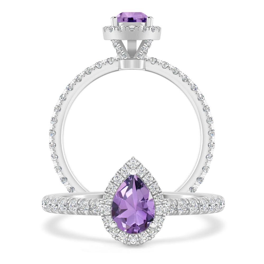 White Gold - Amethyst