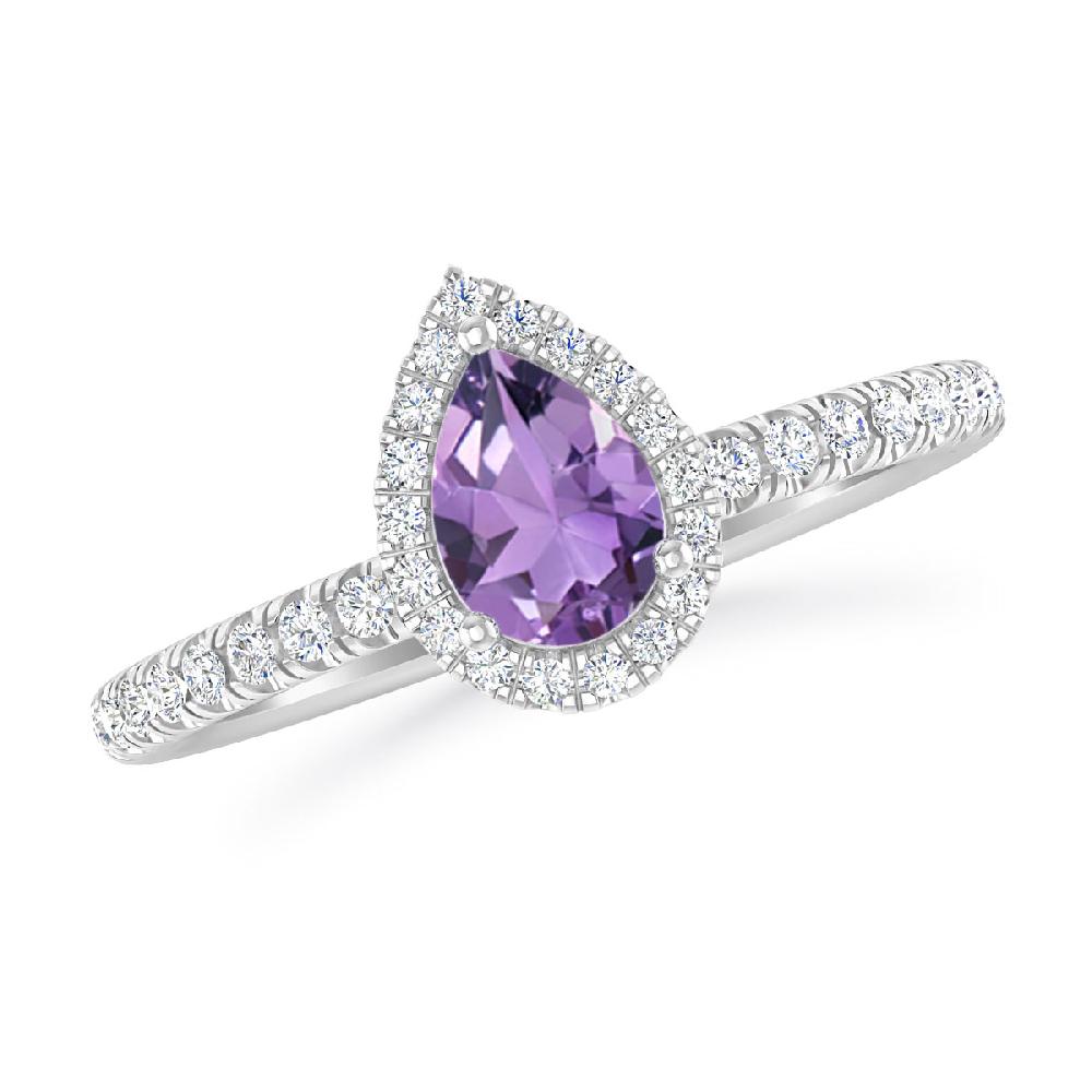 White Gold - Amethyst