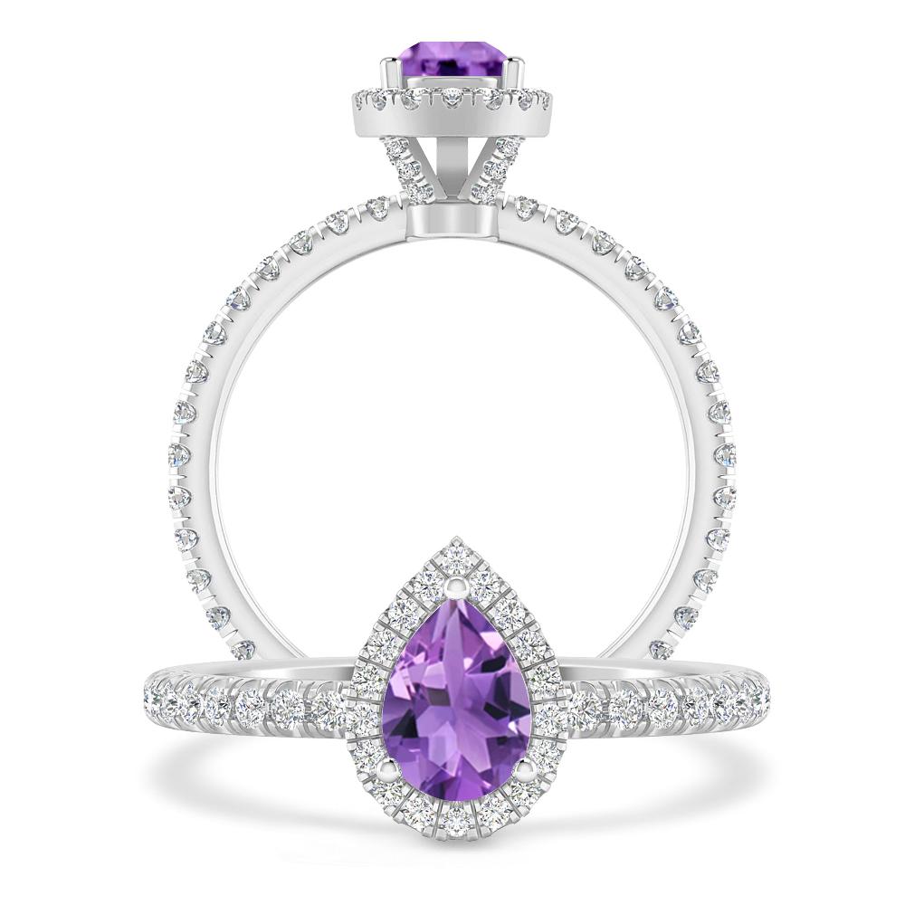 White Gold - Amethyst