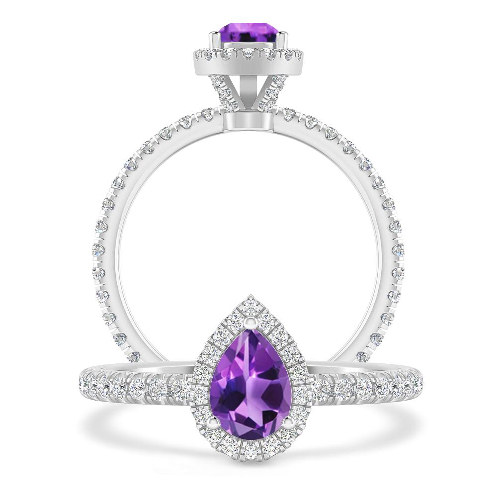 White Gold - Amethyst