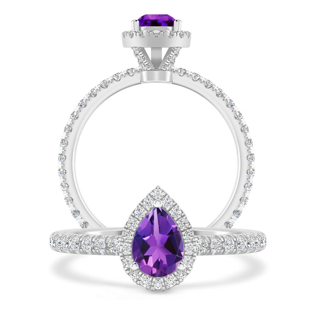 White Gold - Amethyst