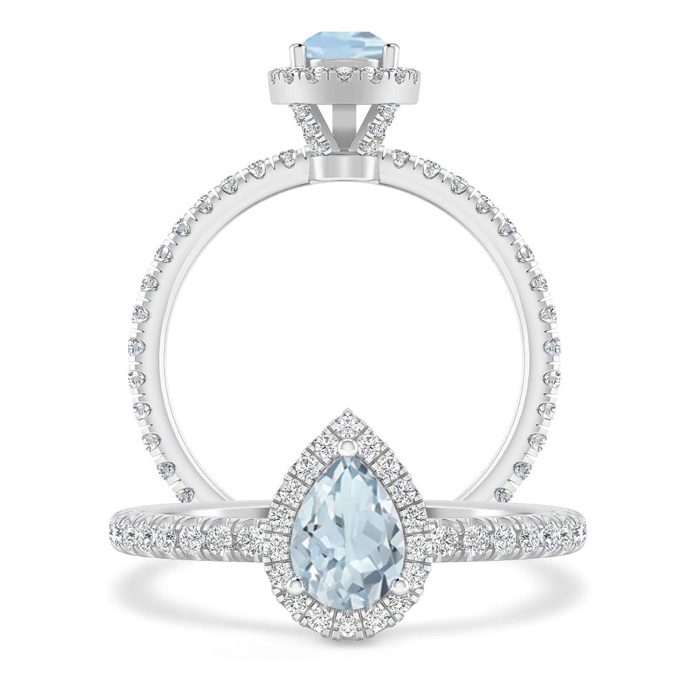 White Gold - Aquamarine