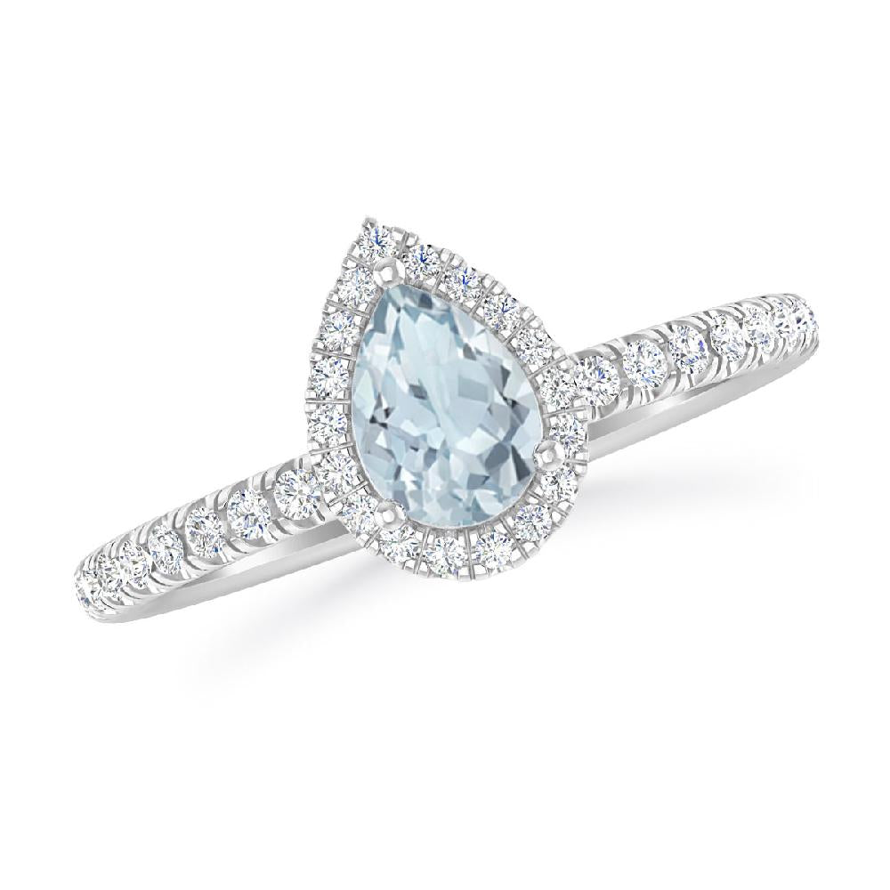 White Gold - Aquamarine