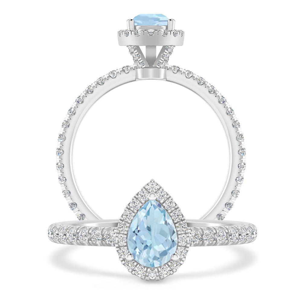 White Gold - Aquamarine