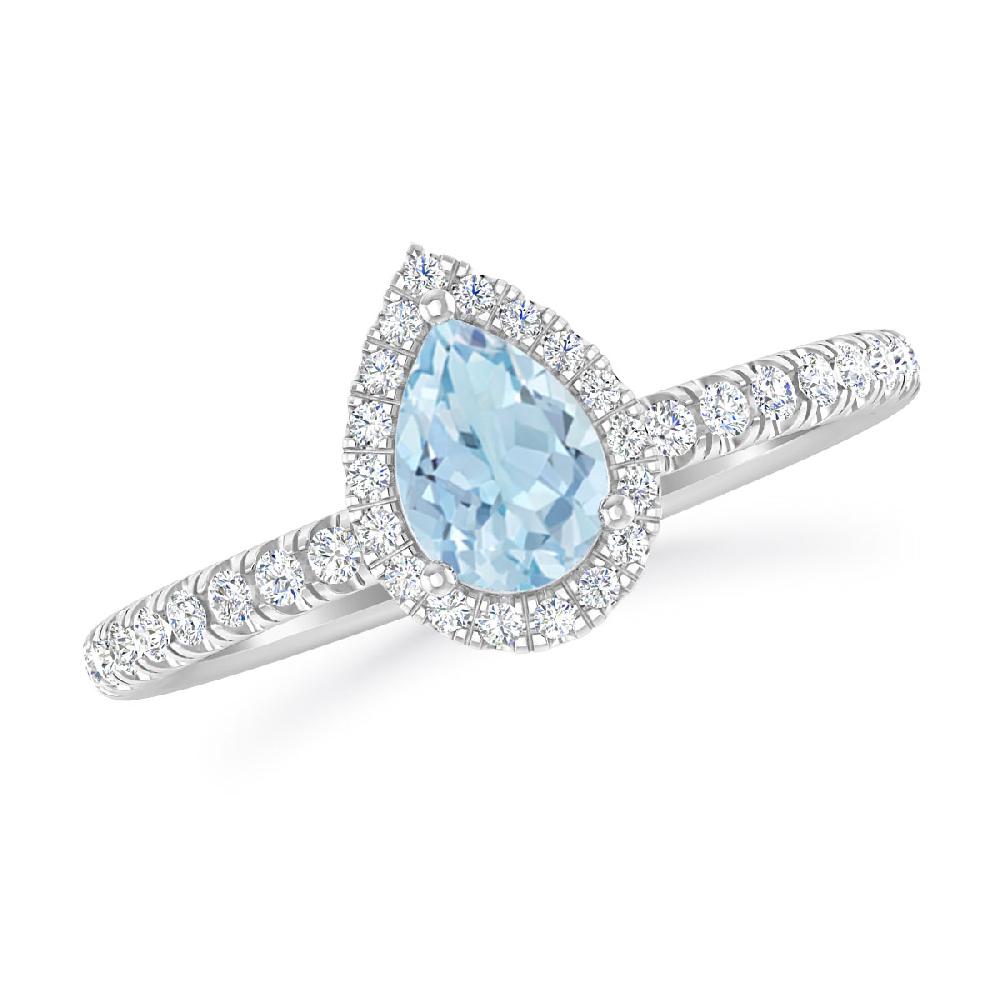 White Gold - Aquamarine