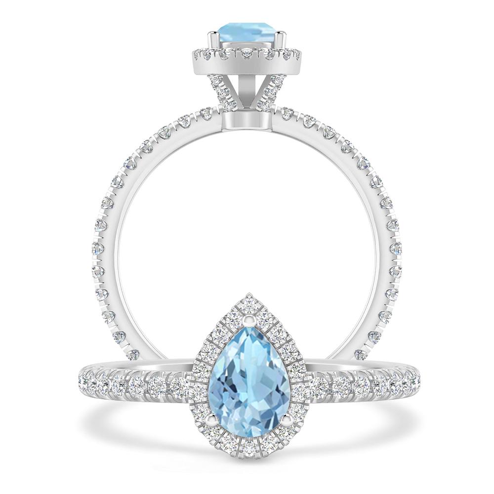 White Gold - Aquamarine