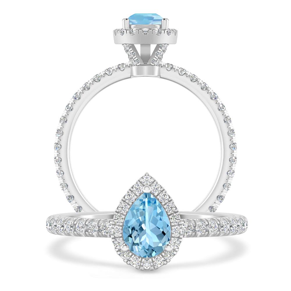 White Gold - Aquamarine